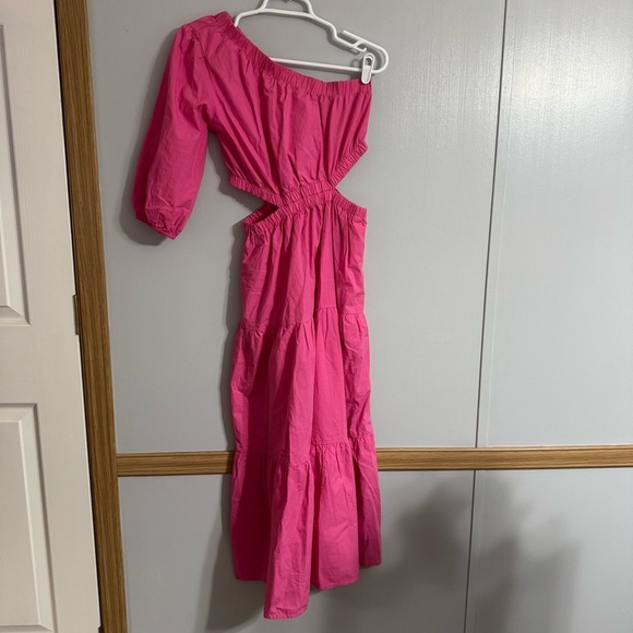 The Drop April Tiered Midi Dress Rose Pink Size XS - Picture 9 of 9